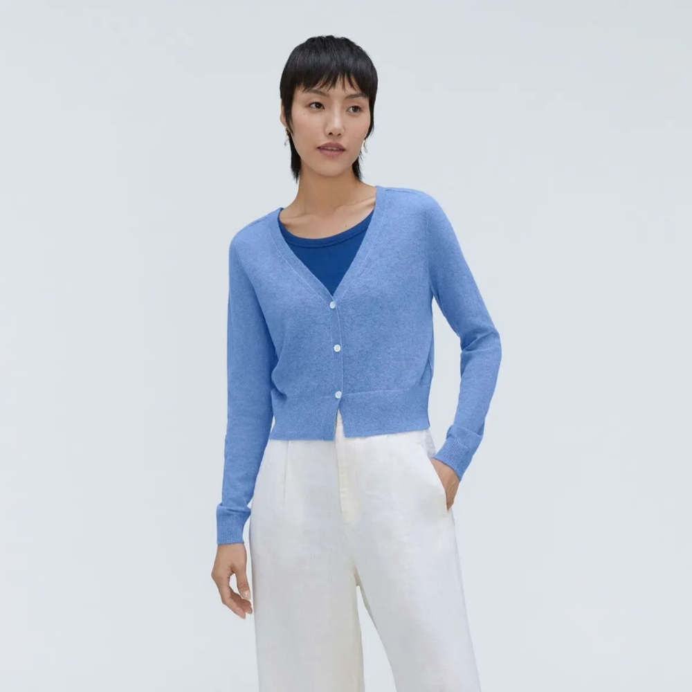 Everlane featherweight alpaca cardigan